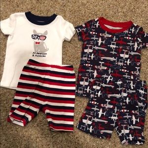 Boys Gymboree Summer Shorties Pajamas